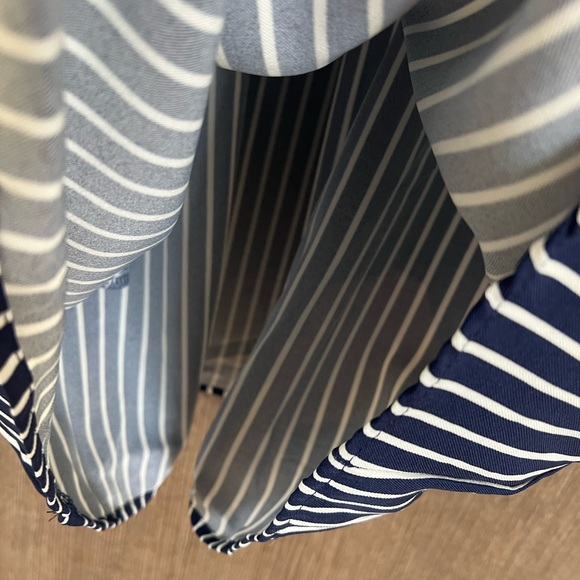 She + Sky Navy and White Striped Mini Dress- NWT - Picture 9 of 10